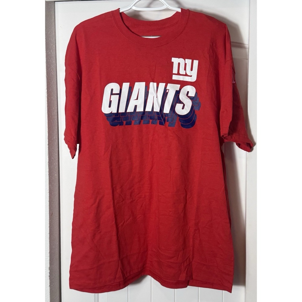 Fanatics Red New York Giants NY Football NFL T Shirt Mens‎ Size XL